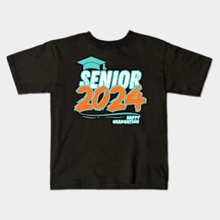 Senior 2024 Happy Graduuation. Kids T-Shirt